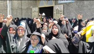 مادران و زنان  بروجردی خشم خودرا نسبت به رژیم صهیونیست با فریاد یا حیدر نشان دادند