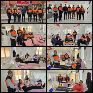 همدلی در مسیر خدمت؛ کارکنان راهداری و رانندگان بروجرد پیشگام اهدای خون شدند